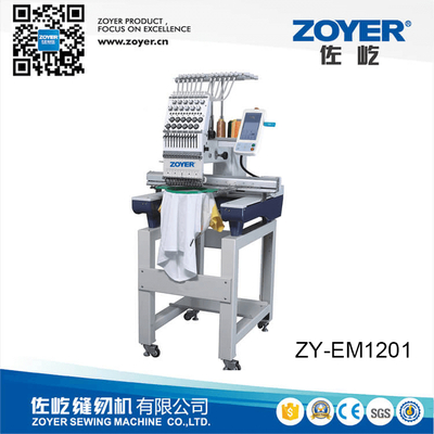 ZY-EM1201 machine à broder à tête unique à 12 aiguilles